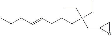 N,N-Diethyl-N-(4-octenyl)-2-oxiranemethanaminium Struktur