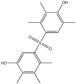 3,4'-Dihydroxy-2',3',4,5,5',6-hexamethyl[sulfonylbisbenzene] Struktur