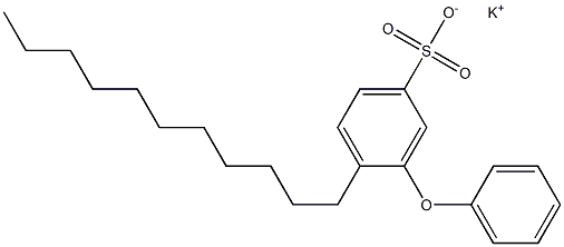 3-Phenoxy-4-undecylbenzenesulfonic acid potassium salt Struktur