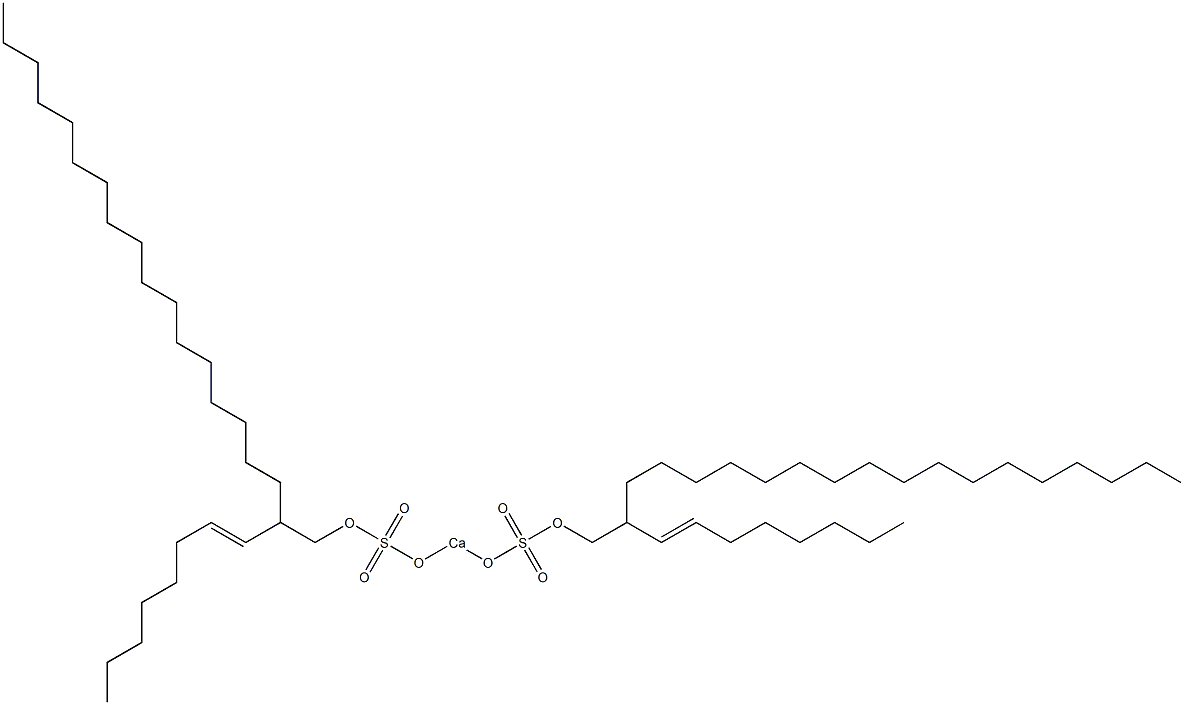 Bis[2-(1-octenyl)nonadecyloxysulfonyloxy]calcium Struktur