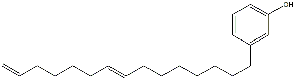 3-(8,14-Pentadecadienyl)phenol Struktur