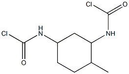 N,N'-Bis(chloroformyl)-4-methyl-1,3-cyclohexanediamine Struktur