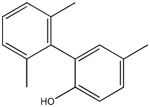 4-Methyl-2-(2,6-dimethylphenyl)phenol Struktur