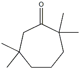 2,2,6,6-Tetramethylcycloheptanone Struktur