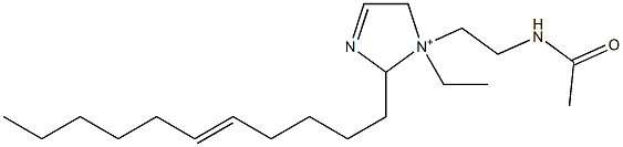 1-[2-(Acetylamino)ethyl]-1-ethyl-2-(5-undecenyl)-3-imidazoline-1-ium Struktur