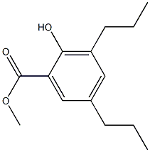 3,5-Dipropylsalicylic acid methyl ester Struktur