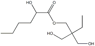 2-Hydroxyhexanoic acid 2,2-bis(hydroxymethyl)butyl ester Struktur