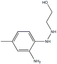 2-[2-(2-Amino-4-methylphenyl)hydrazino]ethanol Struktur