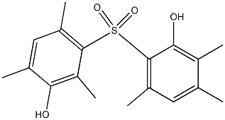 2,3'-Dihydroxy-2',3,4,4',6,6'-hexamethyl[sulfonylbisbenzene] Struktur