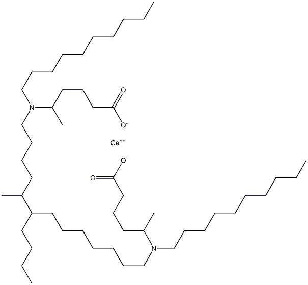 Bis[5-(didecylamino)hexanoic acid]calcium salt Struktur