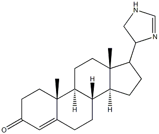 17-(2-Imidazolin-4-yl)androst-4-en-3-one Struktur