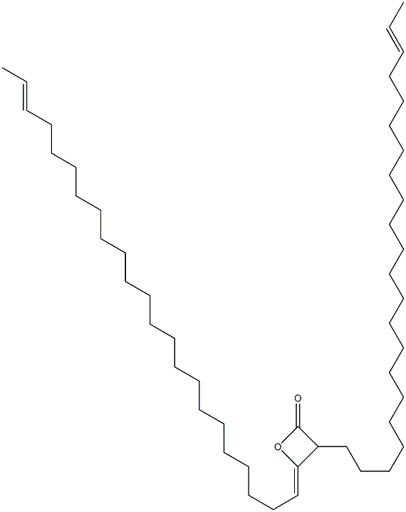 3-(20-Docosenyl)-4-(21-tricosen-1-ylidene)oxetan-2-one Struktur