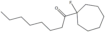 1-(1-Fluorocycloheptyl)-1-octanone Struktur