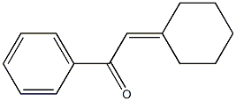 1-Phenyl-2-cyclohexylideneethan-1-one Struktur