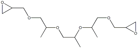 2,2'-[1,2-Propanediylbis[oxy(2,1-propanediyl)oxymethylene]]bis(oxirane) Struktur