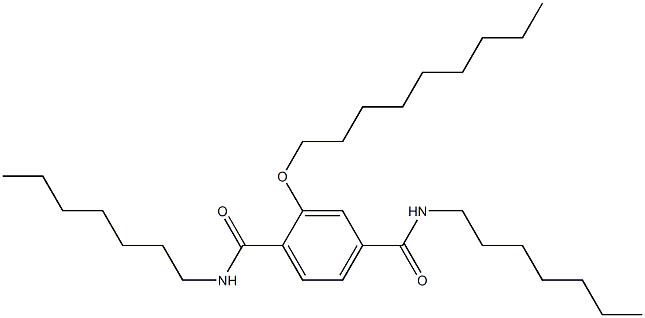 2-(Nonyloxy)-N,N'-diheptylterephthalamide Struktur