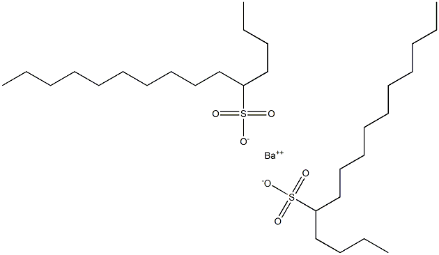 Bis(pentadecane-5-sulfonic acid)barium salt Struktur