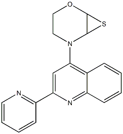 4-Thiomorpholino-2-(2-pyridinyl)quinoline Struktur