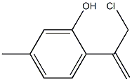 5-Methyl-2-[1-(chloromethyl)vinyl]phenol Struktur