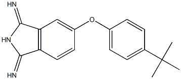 5-(p-tert-Butylphenoxy)-1,3-diiminoisoindoline Struktur