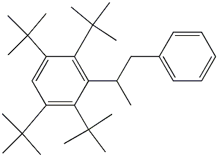 2-(2,3,5,6-Tetra-tert-butylphenyl)-1-phenylpropane Struktur