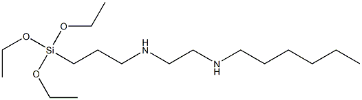 3-(Triethoxysilyl)-N-[2-(hexylamino)ethyl]propan-1-amine Struktur