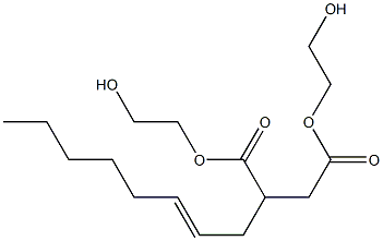 2-(2-Octenyl)succinic acid bis(2-hydroxyethyl) ester Struktur