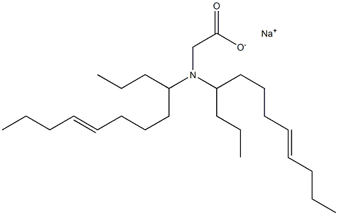 N,N-Di(8-dodecen-4-yl)glycine sodium salt Struktur