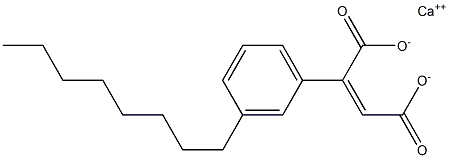 2-(3-Octylphenyl)maleic acid calcium salt Struktur