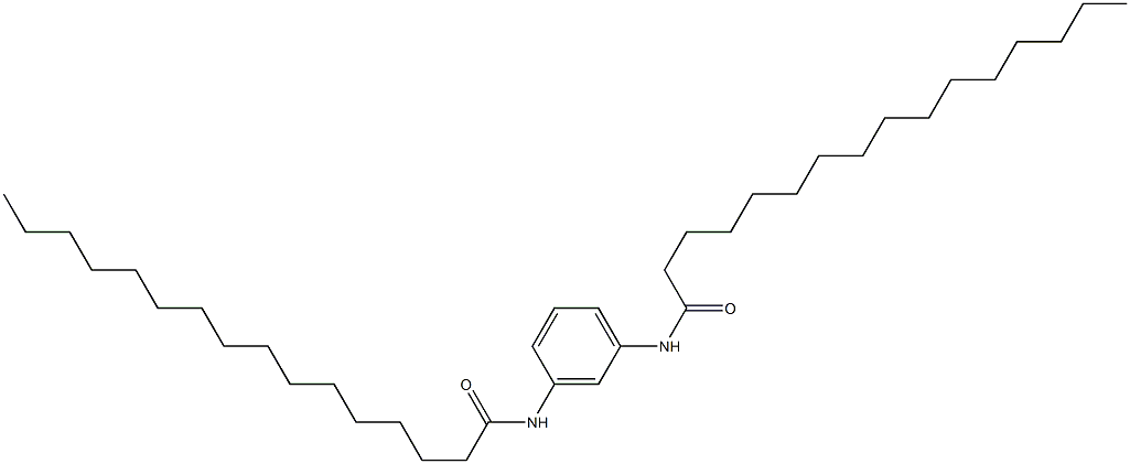 N,N'-Bis(1-oxohexadecyl)-m-phenylenediamine Struktur