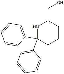 6,6-Diphenylpiperidine-2-methanol Struktur