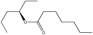 [R,(+)]-3-Hexanol heptanoate Struktur