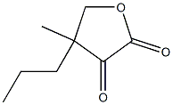 Dihydro-4-methyl-4-propylfuran-2,3-dione Struktur