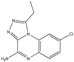 4-Amino-8-chloro-1-ethyl[1,2,4]triazolo[4,3-a]quinoxaline Struktur