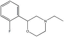 2-(2-Fluorophenyl)-4-ethylmorpholine Struktur