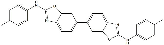 2,2'-Bis(4-methylphenylamino)-6,6'-bibenzoxazole Struktur