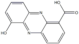 6-Hydroxy-1-phenazinecarboxylic acid Struktur