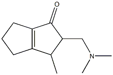 3,4,5,6-Tetrahydro-2-[(dimethylamino)methyl]-3-methylpentalen-1(2H)-one Struktur