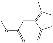 3-Methyl-1-oxo-2-cyclopentene-2-acetic acid methyl ester Struktur