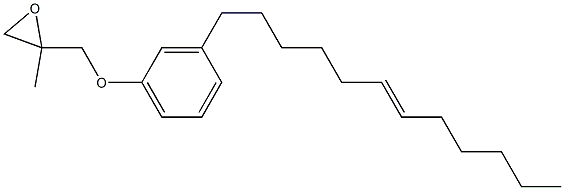 3-(6-Dodecenyl)phenyl 2-methylglycidyl ether Struktur