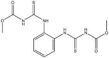 1,2-Bis(3-methoxycarbonylthioureido)benzene Struktur