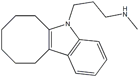 5-[3-(Methylamino)propyl]-6,7,8,9,10,11-hexahydro-5H-cyclooct[b]indole Struktur