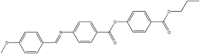 4-[4-(4-Methoxybenzylideneamino)benzoyloxy]benzoic acid propyl ester Struktur