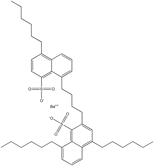 Bis(4,8-dihexyl-1-naphthalenesulfonic acid)barium salt Struktur