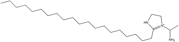 1-(1-Aminoethyl)-2-icosyl-1-imidazoline-1-ium Struktur