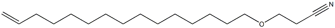 3-(14-Pentadecenyloxy)propionitrile Struktur