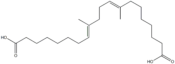 8,12-Dimethyl-8,12-icosadienedioic acid Struktur