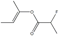 2-Fluoropropionic acid (E)-2-buten-2-yl ester Struktur