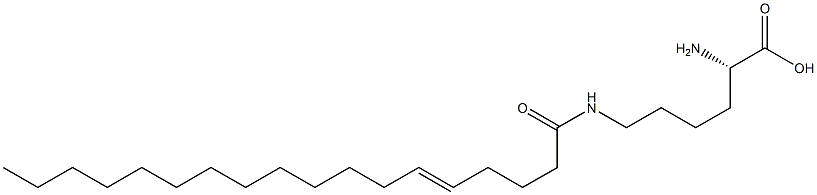 N6-(5-Octadecenoyl)lysine Struktur