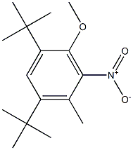 1,5-Di-tert-butyl-2-methoxy-4-methyl-3-nitrobenzene Struktur